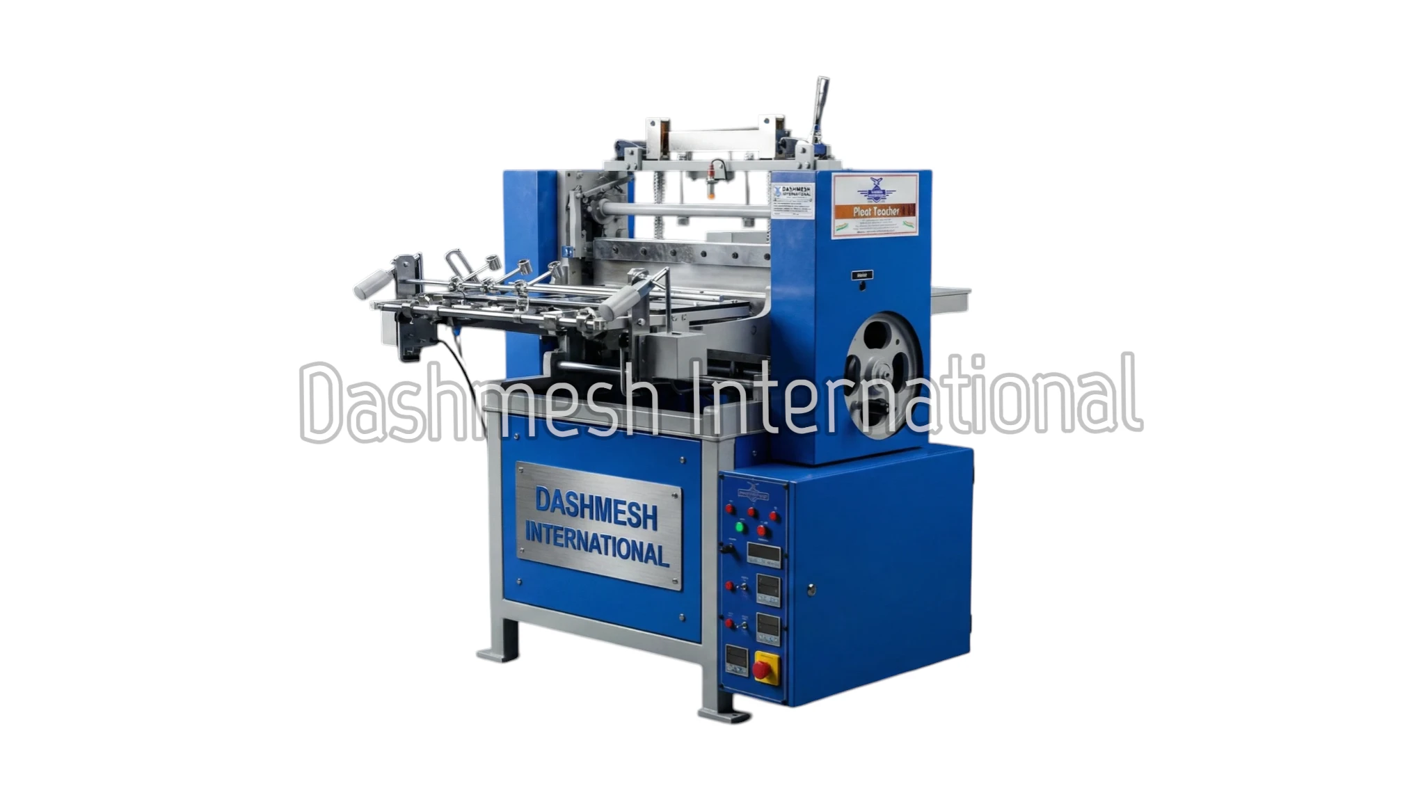 D.I. Fabric Pleating Machine for precision pleating of industrial fabrics and technical textiles